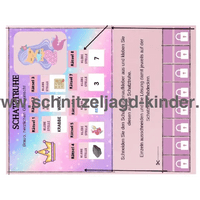 SCHNITZELJAGD MEERJUNGFRAU : DAS KÖNIGREICH DER MEERJUNGFRAUEN - MEERJUNGFRAU KINDERGEBURTSTAG-8-9 JAHREN - SCHNITZELJAGD AUFGABEN ZUM AUSDRUCKEN PDF - schnitzeljagd-kinder