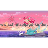 SCHNITZELJAGD MEERJUNGFRAU : DAS KÖNIGREICH DER MEERJUNGFRAUEN - MEERJUNGFRAU KINDERGEBURTSTAG-8-9 JAHREN - SCHNITZELJAGD AUFGABEN ZUM AUSDRUCKEN PDF - schnitzeljagd-kinder