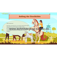 Schnitzeljagd Pferdestall - Kindergeburtstag Pferde-6-7