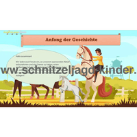 Schnitzeljagd Pferdestall - Kindergeburtstag Pferde-6-7 Jahren - schnitzeljagd aufgaben zum ausdrucken pdf - schnitzeljagd-kinder