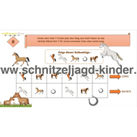 Schnitzeljagd Pferdestall - Kindergeburtstag Pferde-6-7 Jahren - schnitzeljagd aufgaben zum ausdrucken pdf - schnitzeljagd-kinder