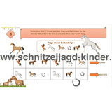 Schnitzeljagd Pferdestall - Kindergeburtstag Pferde-6-7 Jahren - schnitzeljagd aufgaben zum ausdrucken pdf - schnitzeljagd-kinder