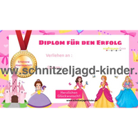 SCHNITZELJAGD PRINZESSIN-4-5 JAHREN - SCHNITZELJAGD AUFGABEN ZUM AUSDRUCKEN PDF - schnitzeljagd-kinder