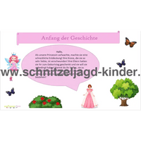 SCHNITZELJAGD PRINZESSIN-4-5 JAHREN - SCHNITZELJAGD AUFGABEN ZUM AUSDRUCKEN PDF - schnitzeljagd-kinder