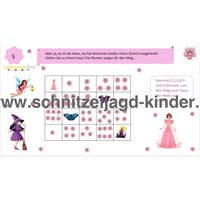 SCHNITZELJAGD PRINZESSIN-4-5 JAHREN - SCHNITZELJAGD AUFGABEN ZUM AUSDRUCKEN PDF - schnitzeljagd-kinder