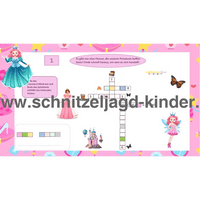 Schnitzeljagd Prinzessin-6-7 Jahren - schnitzeljagd aufgaben zum ausdrucken pdf - schnitzeljagd-kinder