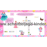 Schnitzeljagd Prinzessin-6-7 Jahren - schnitzeljagd aufgaben zum ausdrucken pdf - schnitzeljagd-kinder