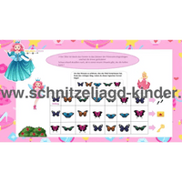 Schnitzeljagd Prinzessin-6-7 Jahren - schnitzeljagd aufgaben zum ausdrucken pdf - schnitzeljagd-kinder