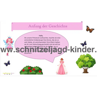 Schnitzeljagd Prinzessin-8+ Jahren - schnitzeljagd aufgaben zum ausdrucken pdf - schnitzeljagd-kinder