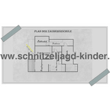 Schnitzeljagd Untersuchung in der Zaubererschule-6-7 JAHREN - SCHNITZELJAGD AUFGABEN ZUM AUSDRUCKEN PDF - schnitzeljagd-kinder