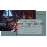 Schnitzeljagd Untersuchung in der Zaubererschule-6-7 JAHREN - SCHNITZELJAGD AUFGABEN ZUM AUSDRUCKEN PDF - schnitzeljagd-kinder
