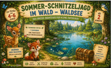 Sommer-Schnitzeljagd im Waldsee - schnitzeljagd-kinder