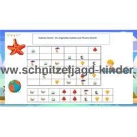 Sudoku Strand - Ein originelles Sudoku zum Thema Strand! - schnitzeljagd-kinder