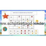 Sudoku Strand - Ein originelles Sudoku zum Thema Strand! - schnitzeljagd-kinder