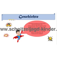 Superhelden schatzsuche 6-7 jahren- SCHNITZELJAGD AUFGABEN ZUM AUSDRUCKEN PDF - schnitzeljagd-kinder