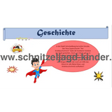 Superhelden schatzsuche 6-7 jahren- SCHNITZELJAGD AUFGABEN ZUM AUSDRUCKEN PDF - schnitzeljagd-kinder
