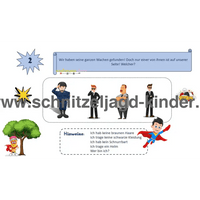 Superhelden schatzsuche 6-7 jahren- SCHNITZELJAGD AUFGABEN ZUM AUSDRUCKEN PDF - schnitzeljagd-kinder