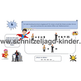 Superhelden schatzsuche 8+ jahren- SCHNITZELJAGD AUFGABEN ZUM AUSDRUCKEN PDF - schnitzeljagd-kinder