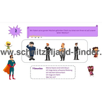 Superhelden-Schnitzeljagd für Kinder (4-5 Jahre)-Schnitzeljagd Aufgaben zum Ausdrucken (PDF) - schnitzeljagd-kinder