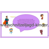 Superhelden-Schnitzeljagd für Kinder (4-5 Jahre)-Schnitzeljagd Aufgaben zum Ausdrucken (PDF) - schnitzeljagd-kinder
