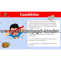 Superhelden-Schnitzeljagd zum ausdrucken 4-7 Jahren - schnitzeljagd-kinder