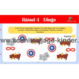 Superhelden-Schnitzeljagd zum ausdrucken 4-7 Jahren - schnitzeljagd-kinder