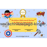 Superhelden-Schnitzeljagd zum ausdrucken 4-7 Jahren - schnitzeljagd-kinder