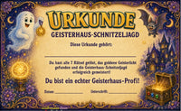 Geisterhaus-Schnitzeljagd zum Ausdrucken