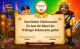 Wikinger Schnitzeljagd Kinder 5-8 Jahre | Schatzsuche zum Ausdrucken PDF