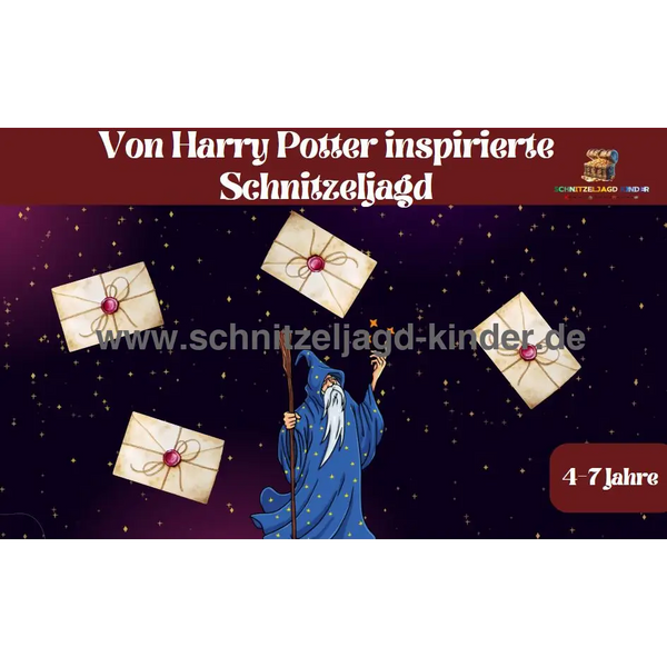 Von- Harry- Potter- inspirierte- Schnitzeljagd-4-7 Jahre-Schnitzeljagd Aufgaben Zum Ausdrucken -Pdf-schnitzeljagd-kinder