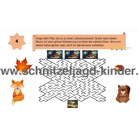WALD SCHNITZELJAGD -4-5 JAHREN - SCHNITZELJAGD AUFGABEN ZUM AUSDRUCKEN PDF - schnitzeljagd-kinder