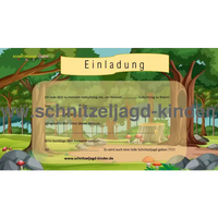 Wald Schnitzeljagd -6-7 JAHREN - SCHNITZELJAGD AUFGABEN ZUM