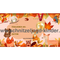 Wald Schnitzeljagd -6-7 JAHREN - SCHNITZELJAGD AUFGABEN ZUM