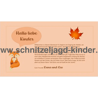Wald Schnitzeljagd -6-7 JAHREN - SCHNITZELJAGD AUFGABEN ZUM AUSDRUCKEN PDF - schnitzeljagd-kinder