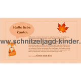 Wald Schnitzeljagd -6-7 JAHREN - SCHNITZELJAGD AUFGABEN ZUM AUSDRUCKEN PDF - schnitzeljagd-kinder