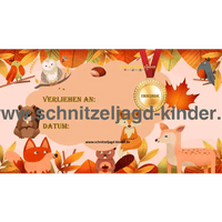 Wald Schnitzeljagd -6-7 JAHREN - SCHNITZELJAGD AUFGABEN ZUM AUSDRUCKEN PDF - schnitzeljagd-kinder