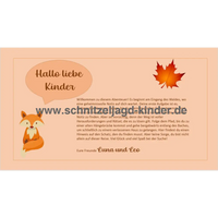 Wald -Schnitzeljagd -6-7 -JAHREN - SCHNITZELJAGD -AUFGABEN- ZUM- AUSDRUCKEN- PDF-schnitzeljagd-kinder