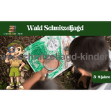 Wald Schnitzeljagd zum ausdrucken-5-8 jahren - schnitzeljagd-kinder