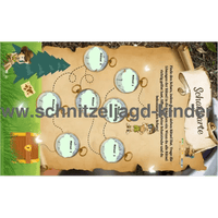 Wald Schnitzeljagd zum ausdrucken-5-8 jahren - schnitzeljagd-kinder