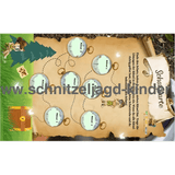 Wald Schnitzeljagd zum ausdrucken-5-8 jahren - schnitzeljagd-kinder