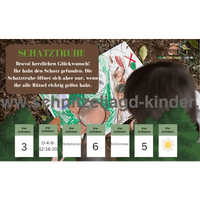 Wald Schnitzeljagd zum ausdrucken-5-8 jahren - schnitzeljagd-kinder