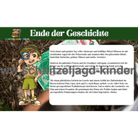 Wald Schnitzeljagd zum ausdrucken-5-8 jahren - schnitzeljagd-kinder