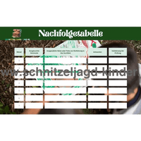 Wald Schnitzeljagd zum ausdrucken-5-8 jahren - schnitzeljagd-kinder
