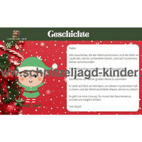 Weihnachtsschnitzeljagd: Die verschwundenen Geschenke-5-8 Jahren-Weihnachtsmann - schnitzeljagd aufgaben zum ausdrucken pdf - schnitzeljagd-kinder