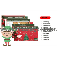 Weihnachtsschnitzeljagd: Die verschwundenen Geschenke-5-8 Jahren-Weihnachtsmann - schnitzeljagd aufgaben zum ausdrucken pdf - schnitzeljagd-kinder