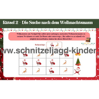 Weihnachtsschnitzeljagd: Die verschwundenen Geschenke-5-8 Jahren-Weihnachtsmann - schnitzeljagd aufgaben zum ausdrucken pdf - schnitzeljagd-kinder