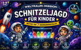 Weltraum Mission Schnitzeljagd für Kinder - schnitzeljagd-kinder