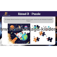 Weltraum- Schatzsuche-5-8 Jahren- Weltraum Schnitzeljagd Zum Ausdrucken - schnitzeljagd-kinder