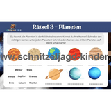 Weltraum- Schatzsuche-5-8 Jahren- Weltraum Schnitzeljagd Zum Ausdrucken - schnitzeljagd-kinder