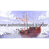WIKINGER PUZZLE - 24-TEILIGES PUZZLE MIT DEM THEMA WIKINGER PUZZLE ZUM AUSDRUCKEN. - schnitzeljagd-kinder